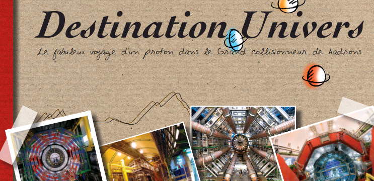 Image illustrated front-cover of CERN leaflet