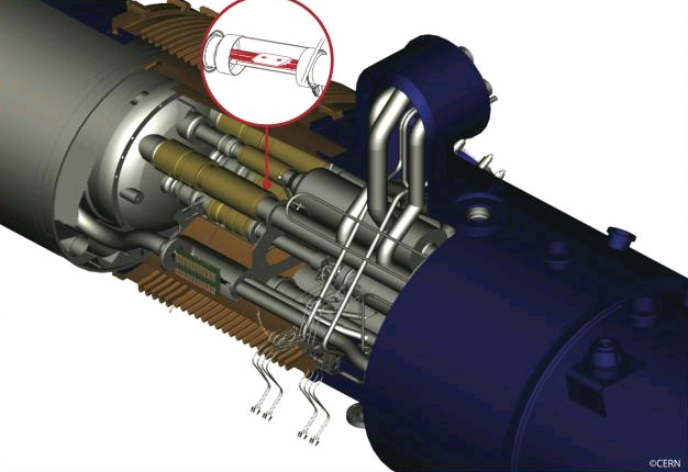 Image illustrated front-cover of LHC leaflet